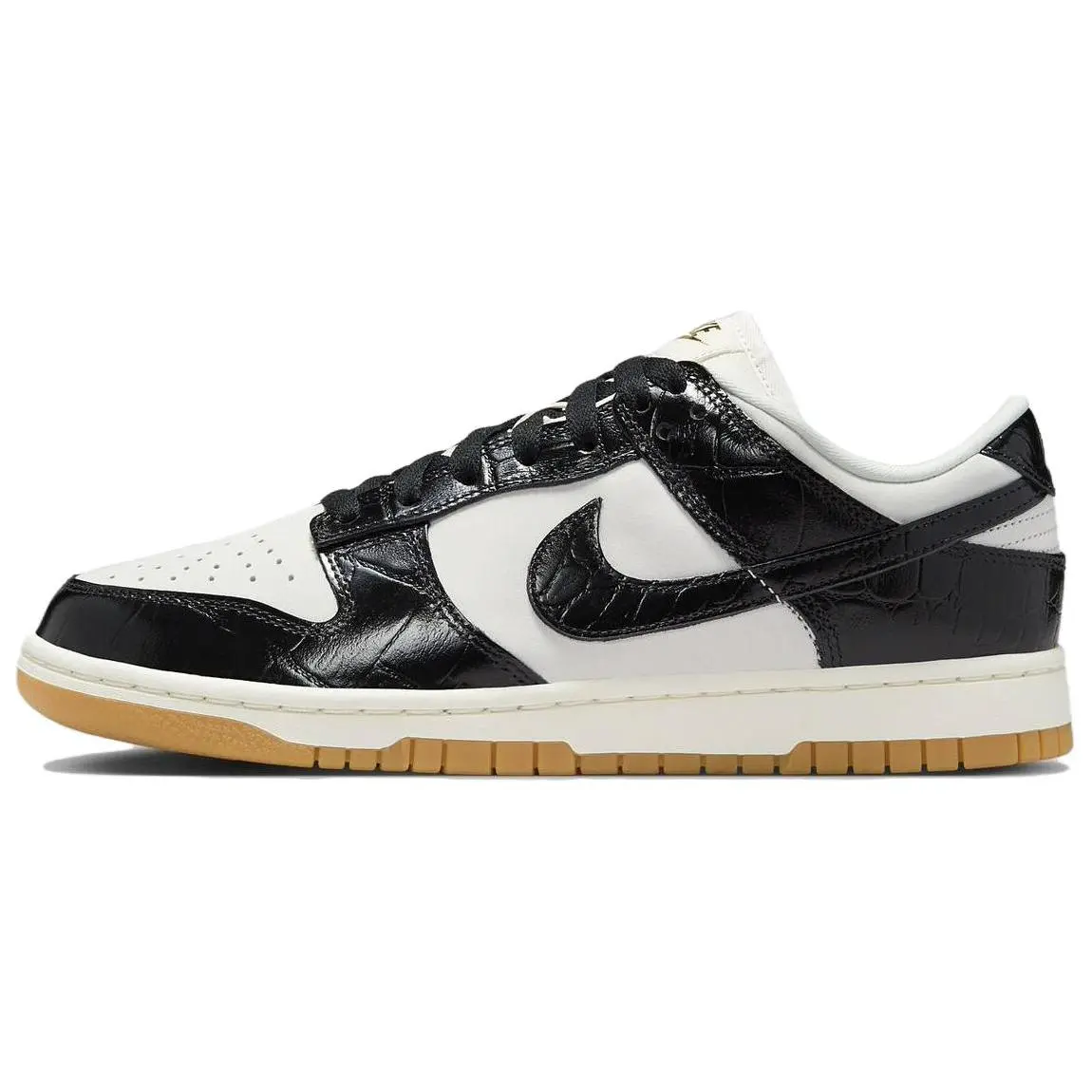 NIKE Women's Dunk Low LX 'Black Croc' Casual Sneaker, Stylish Sports Footwear Shoe