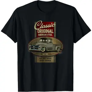 graphic tees Casual Cotton shortsleeve tees Vintage Classic Original American Old Pickup Truck 1940s Car T-Shirt90s graphic tees