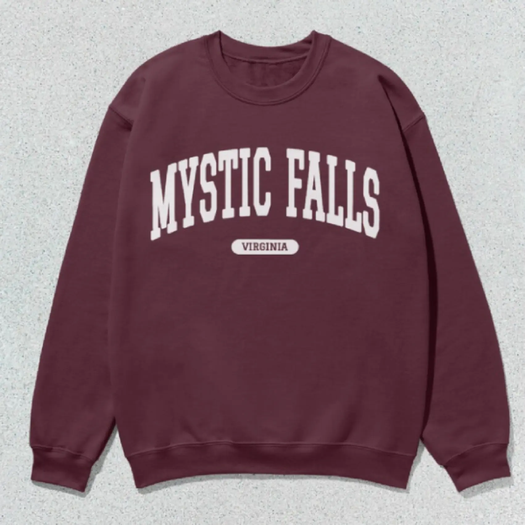 Mystic Falls Sweatshirt Virginia Collegiate Crewneck Sweater Unisex