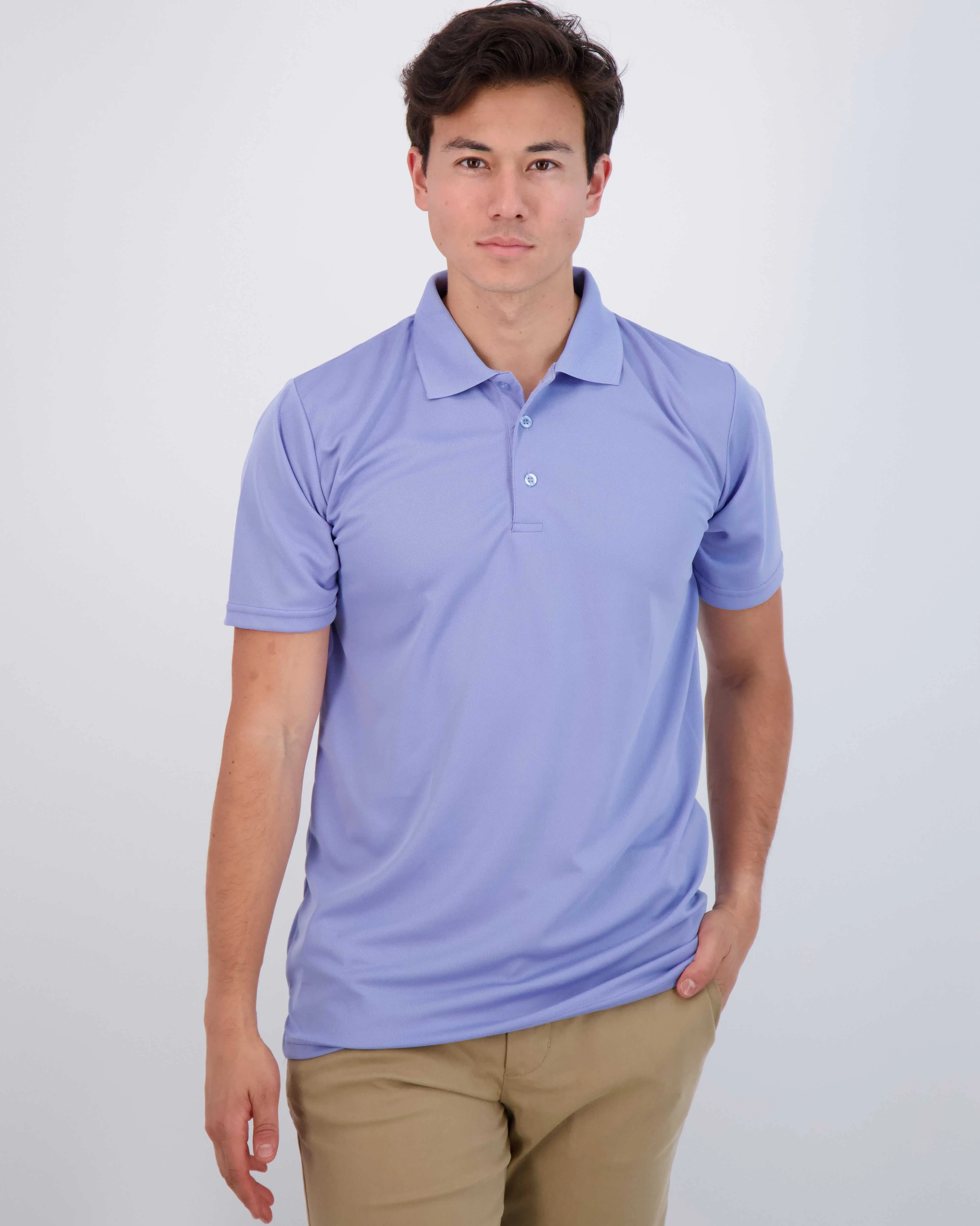 Real Essentials 3 Pack: Men's Quick-Dry Short Sleeve Athletic Performance Polo Shirt (Available In Big & Tall) Real Essentials 3 Pack: Men's Quick-Dry Short Sleeve Athletic Performance Polo Shirt (Available In Big & Tall)
