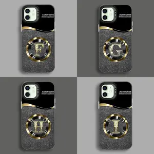 Suitable for [iPhone 12] New high-end glitter letter magnetic IMD mobile phone case new business simple soft silicone with magnetic function mobile phone case affordable anti-fall anti-fingerprint 995