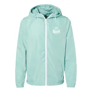 Threaddicts White Logo Full-Zip Windbreaker