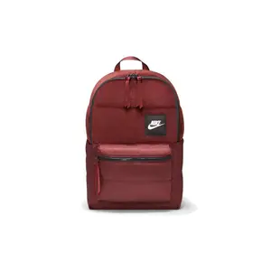 Nike Sportswear Heritage Zippered Polyester Backpack for Men and Women in Mystic Maroon