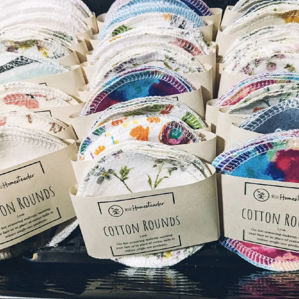Reusable Cotton Facial Rounds - 6pack (random design) Reusable Cotton Facial Rounds - 6pack (random design)