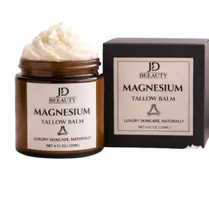 JD Beauty Magnesium Tallow Balm - Lightweight Moisturizer for Relaxing Night Use, Sleep Support & Skin Repair