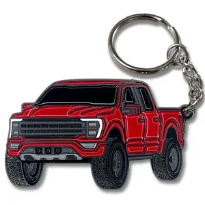 Ford F-150 F150 Keychain, Compatible with 2023 Ford F-150 Accessories, Truck Key Fob Cover, Cool Pickup Lover Gift for Men Women, Offroad Car Enthusiast Key Chain