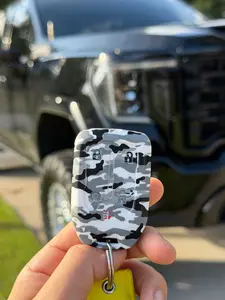 Frost Camo GMC/Chevy Sierra & Silverado Silicone Rubber Key Fob Cover