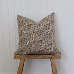 Poppy Floral Pillow Cover