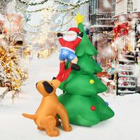 6.5FT Christmas Tree with Santa and Dog