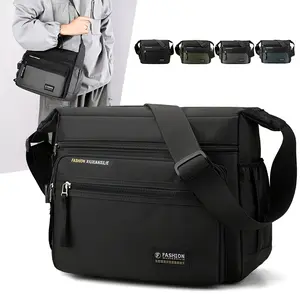 Men's Large Capacity Shoulder Bag, Water-Resistant Oxford Fabric, Business Commute & Travel Crossbody Bag, Outdoor Messenger Bag, Multifunctional Crossbody Bag, Multifunction Messenger Bag, Cross Body Bags
