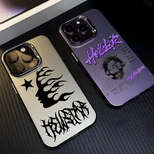 PIKPAKA Luxury Trend Fashion-H-Hellstars LOGO Phone Case For IPhone 17 16 15 14 13 12 11 Pro Max Air Matte Laser Aurora Shockproof Funda Anti-Drop Anti-Fingerprint Cover