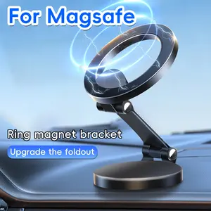 Magsafe Car Magnetic Mount, 20 Powerful Magnets, Dashboard Phone Holder, 360° Adjustable, iPhone Accessories for Men & Women