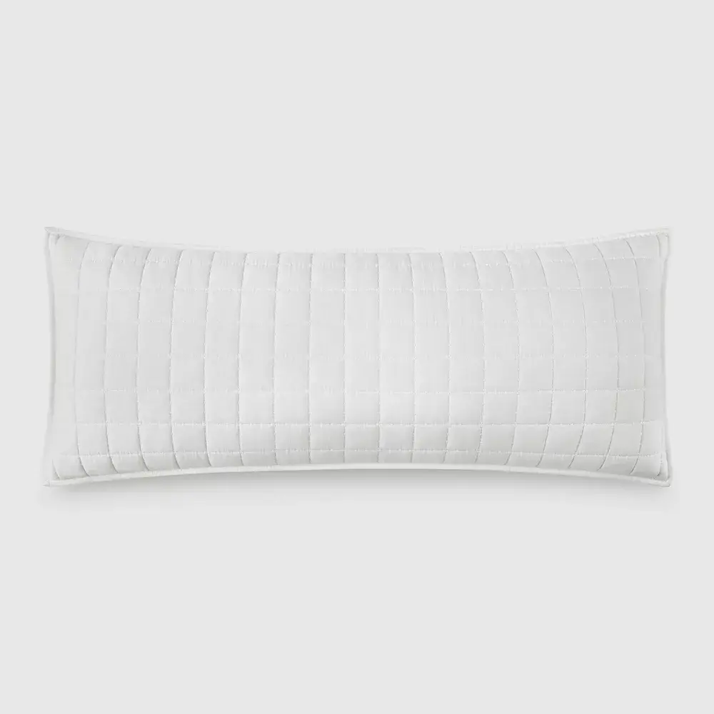 Jeremiah Brent Home 36"x14" Box Rice Stitch Gauze Oversized Oblong Accent Pillow Cream Jeremiah Brent Home 36"x14" Box Rice Stitch Gauze Oversized Oblong Accent Pillow Cream