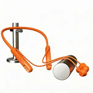 Wireless Bluetooth Neckband Earbuds, In-Ear Sports Headphones with LED Display, Magnetic Snap, IPX4 Waterproof, 48H Playtime for Running, Gym monitor Over-ear clever bhd swimming Silicone Tips for Stethoscope screen hones fashionable
