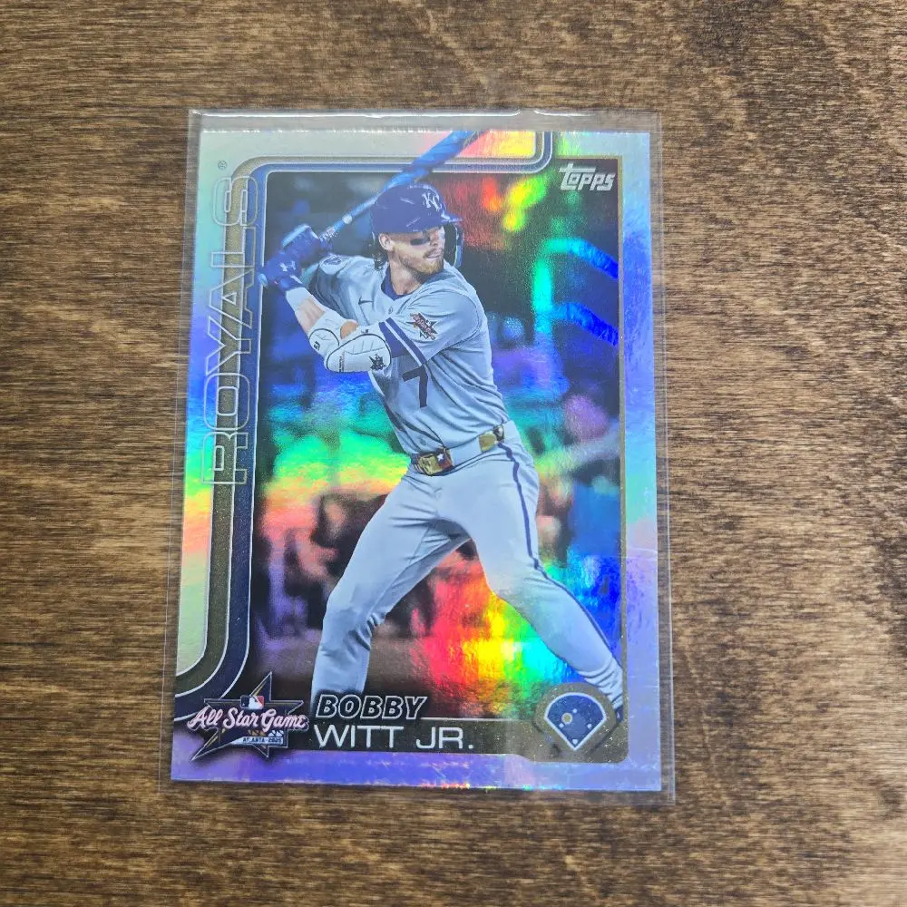 Topps Bobby Witt Jr. All Star Game Royals Baseball Card Holographic Rainbow Finish