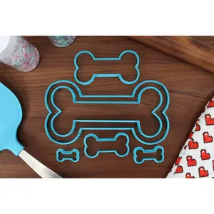 XL Dog Bone Cookie Cutters - 9in Through 1in Concentric Cutters