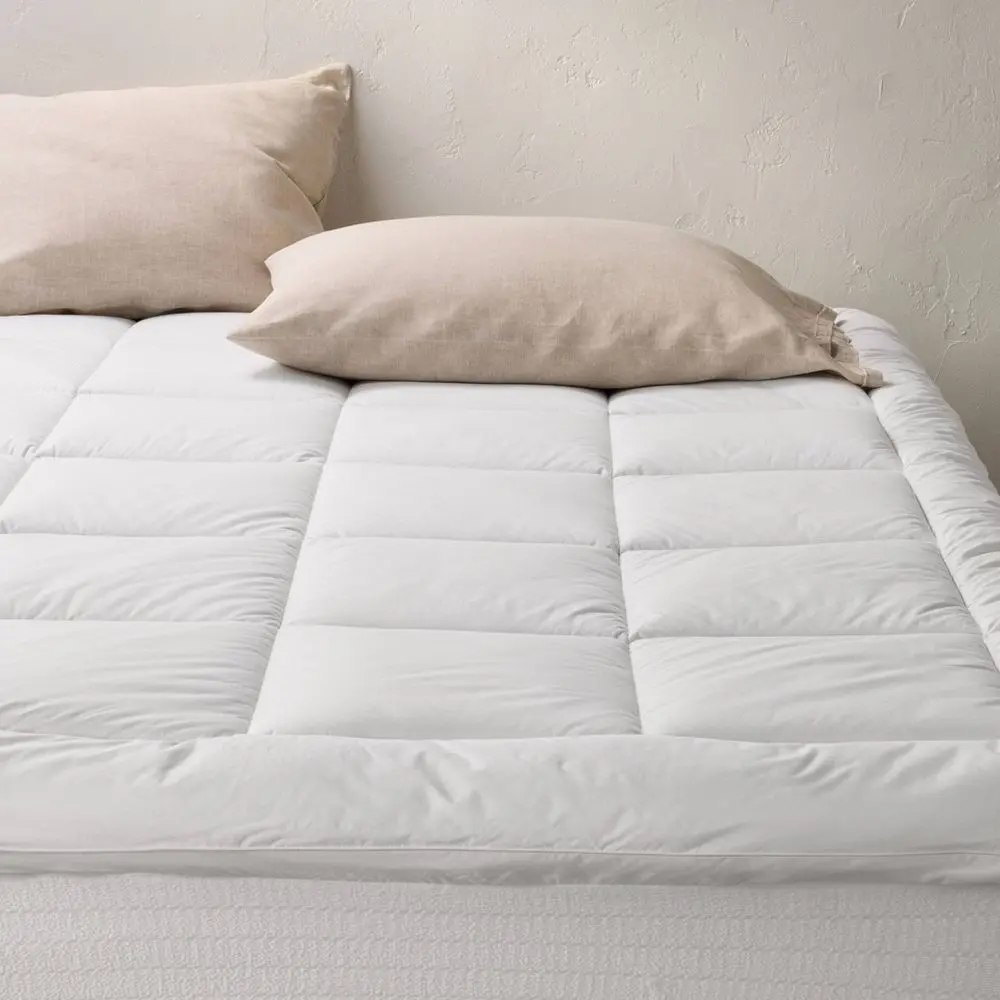 Queen Ultra Loft Down Alternative Mattress Pad - Casaluna: 280 Thread Count Water Repellent Box Quilted