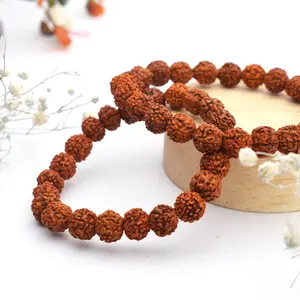 Divine Protection: Rudraksha Beads Bracelet for Peace & Spiritual Energy