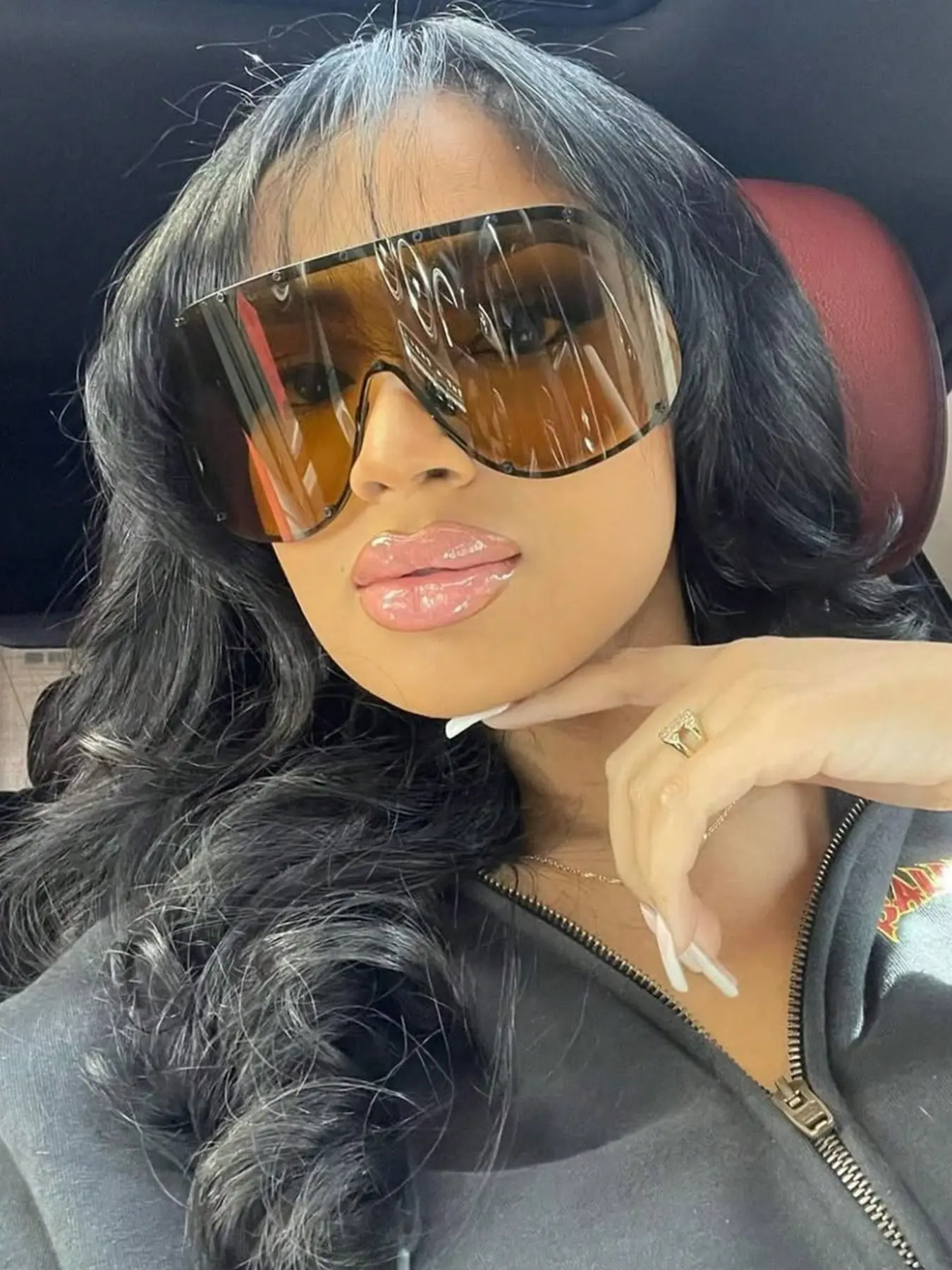 Large Metal Fashion Glasses, Retro High-End Unisex Sunglasses, Fashionable Sunglasses, Daily Wear, Street Photography, Vacation, Beach Accessory