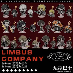 Action Figure Toys Acrylic Pendant Key Chain Cos Limbus Company Don Quixote Heathcliff Outis Faust Gregor Cartoon Standing Plate