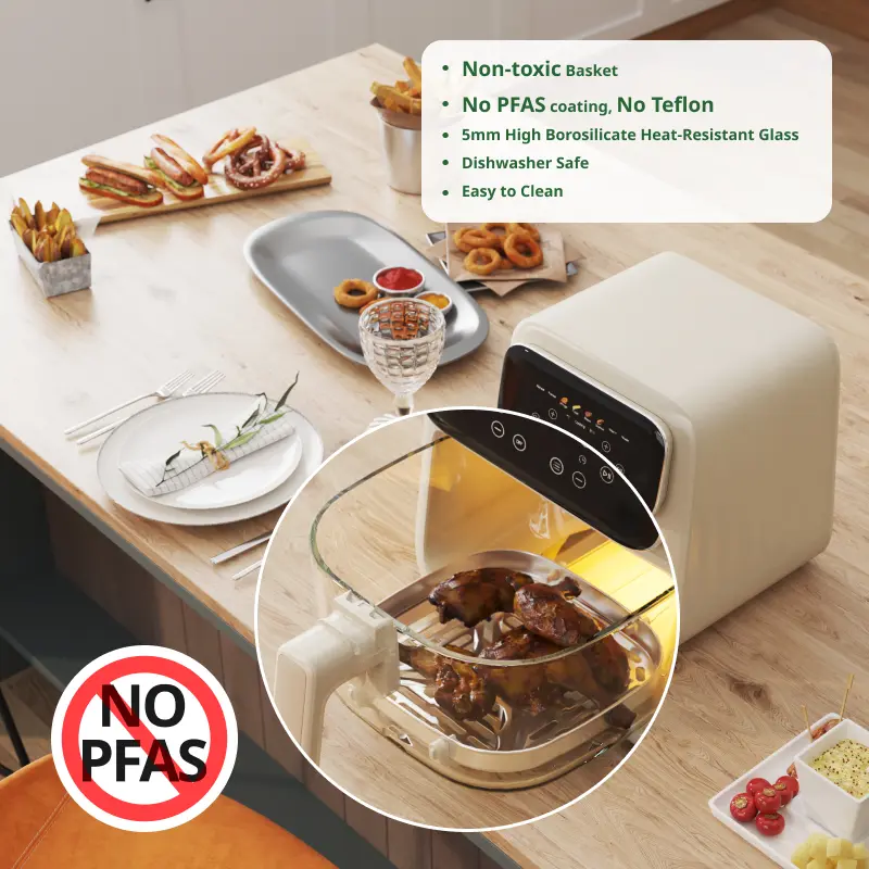 BRUNO Glass Air Fryer アイボリー ガラスエアフライヤー アイボリーの通販 | BRUNO online