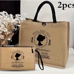 2 Pc- Tea. Secrets. Repeat Tote.