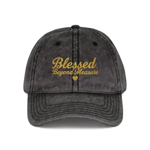 Blessed Beyond Measure Embroidered Vintage Cap