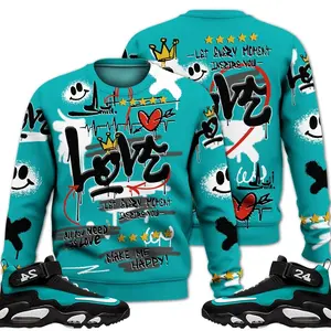 Griffey Max 1 Freshwater Sweatshirt, Air Griffey Max 1 Freshwater Outfits Shirt, Happy Love Beats Graffiti Streetwear Unisex Sneaker Matching Shirts