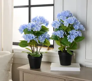 Set of 2 18" Hydrangea Potted Plants