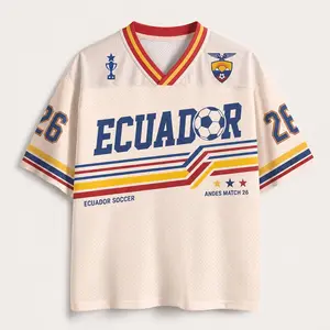 Ecuador Soccer Jersey, Retro La Tri Shirt, Custom Name Number Jersey, Ecuadorian Soccer Fan Gift