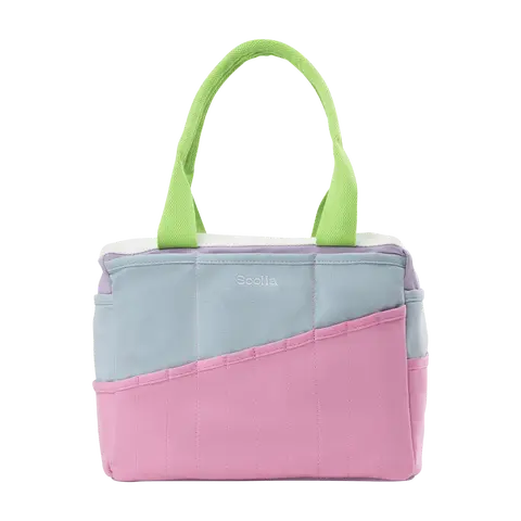 Soolla® Studio Bag, 80's Windbreaker – 30-Pocket Canvas Organizer for Pottery, Art, Knitting & Crochet