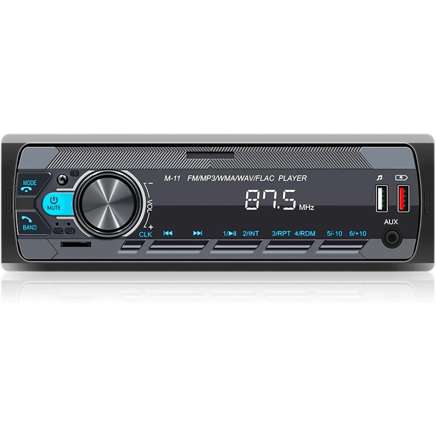 Single Din Car Stereo with Bluetooth . Hands Free Calling Voice Control Car Stereo FM Radio Car Mp Player USB AUX Port Audio Recording Car Audio System Car Audio Receivers