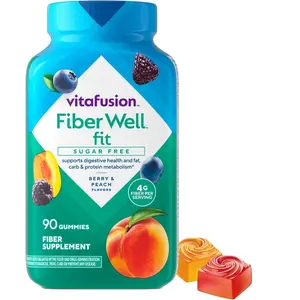 Vitafusion Fiber Well Fit Gummies Supplement, 90 Count (Packaging May Vary)
