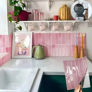 Peel-And-Stick 3D Wall Tile Backsplash, Self-Adhesive Oil-Resistant Waterproof Removable Panels, Kitchen Bathroom Decor, Easy Installation