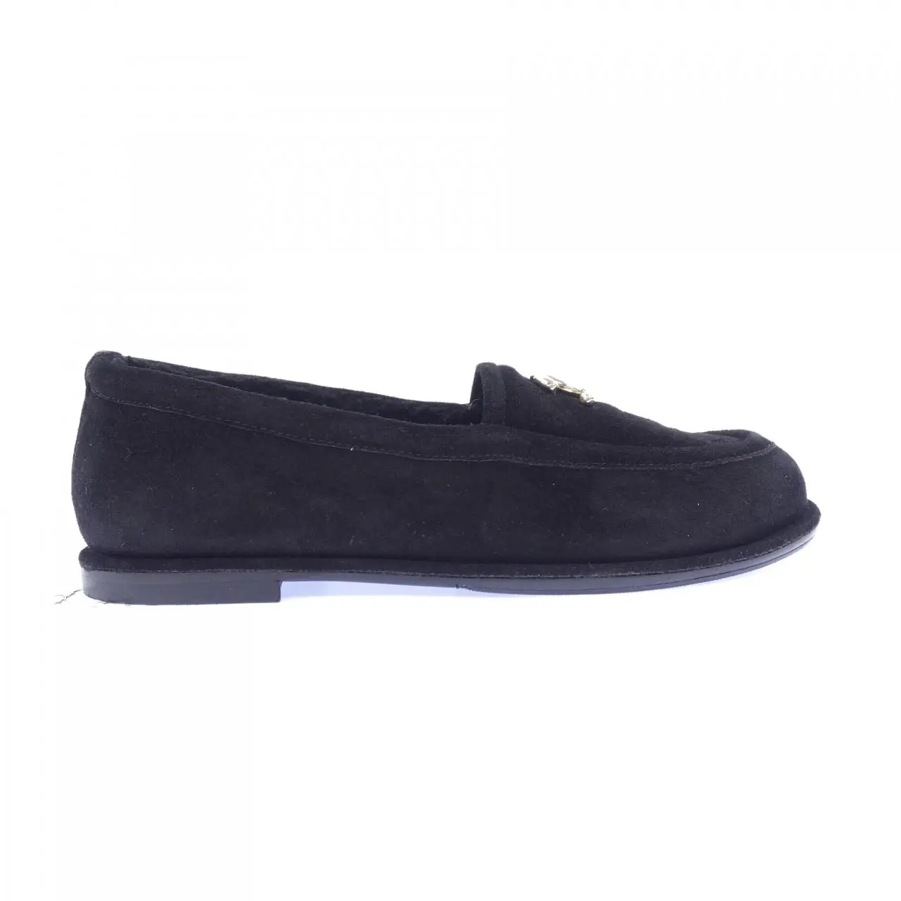 Pre-owned CHANEL Suede Small Leather Goods Calfskin Loafers