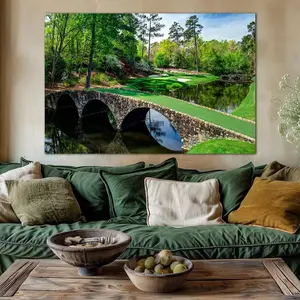 [UNFRAMED POSTER] Augusta National Golf Course Wall Art Print: Golf Art Man Cave Decor