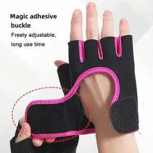 Breathable Half-Finger Fitness Gloves, Anti-Slip Silicone Padding, Ideal for Cycling, Weightlifting, Strength Training, Sports Gear