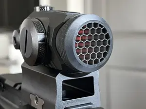 MagTEX Honeycomb Anti-Glare Sight Cover (3-Pack) – Fits Romeo 5 Gen I or Holosun HS403B Compact Optic Housings, Quick-Install Design Plastic Phone Smartphone Cellphone Black