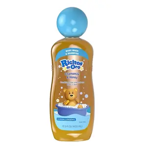 Ricitos de Oro 2-in-1 Baby Shampoo and Body Wash with Chamomile & Honey, Gentle Tear-Free Formula for Newborns & Toddlers, Sensitive Skin Care with Mild Scent, No Harsh Ingredients, 13.5 fl oz, 1-Pack