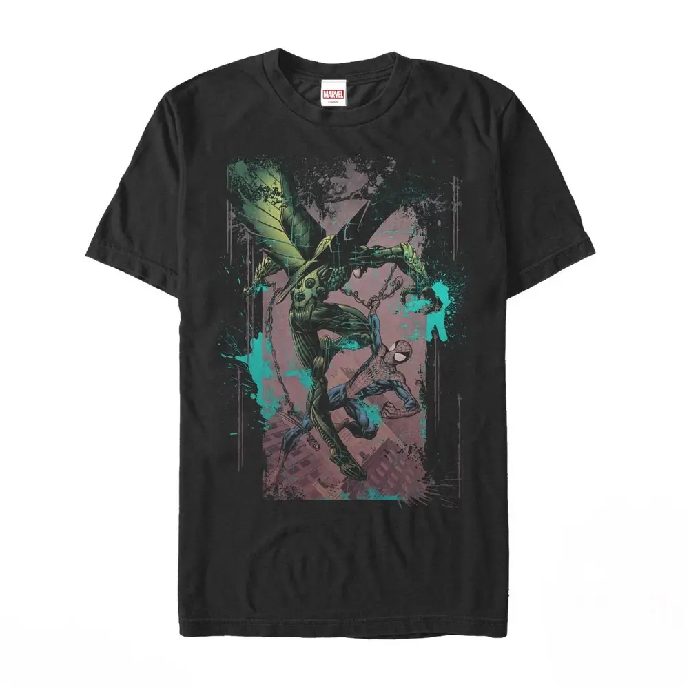 Men's Marvel Spider-Man vs. The Vulture T-Shirt, Crew Neck, Graphic