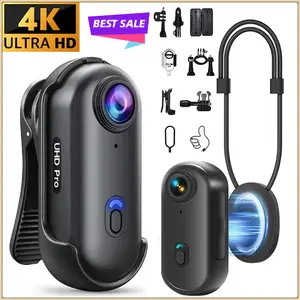 4K Mini Waterproof  with WiFi Wireless Portable Wearable Body Cam for Moto Bike Travel Helmet Outdoor Sports Vlog Shoots gear lte cellular trail  photography accessory kit auto track window camara Smart Video Doorbell Camera monitor pocket clip