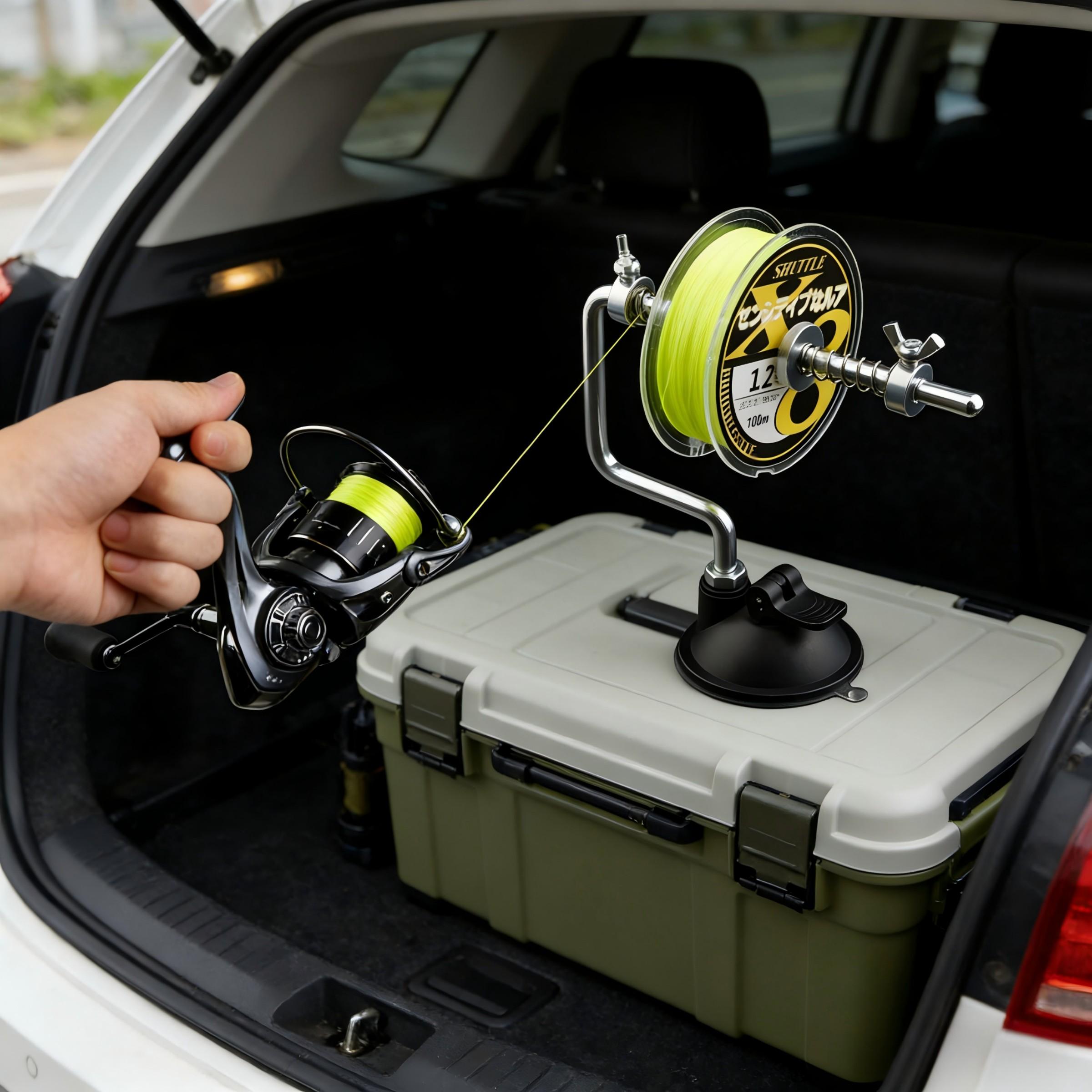 Beyond Braid EZ Fishing Line Spooler – Portable Table Mounted Reel Spooler for Spinning & Baitcasting Reels – Adjustable to Fit Multiple Size Spools of Fishing Line