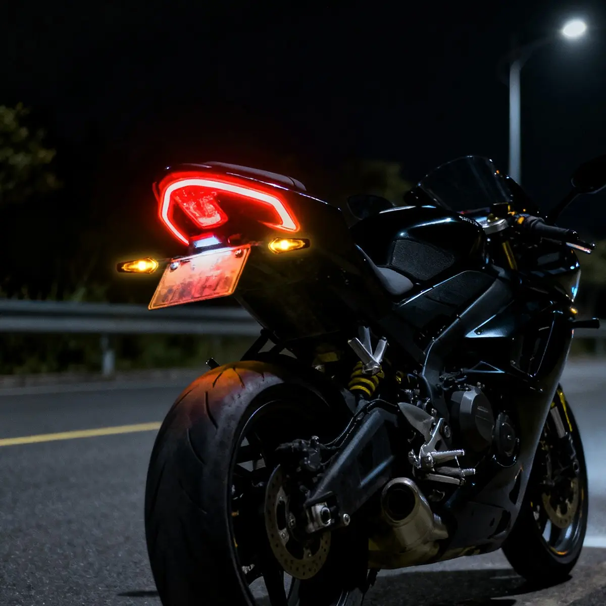 2PCS Triangle Embedded Motorcycle LED Turn Signals, High Brightness Amber LED Blinkers, Waterproof Universal 12V Motorcycle Daytime Running Lights LED Driving Lights for Scooters ATV