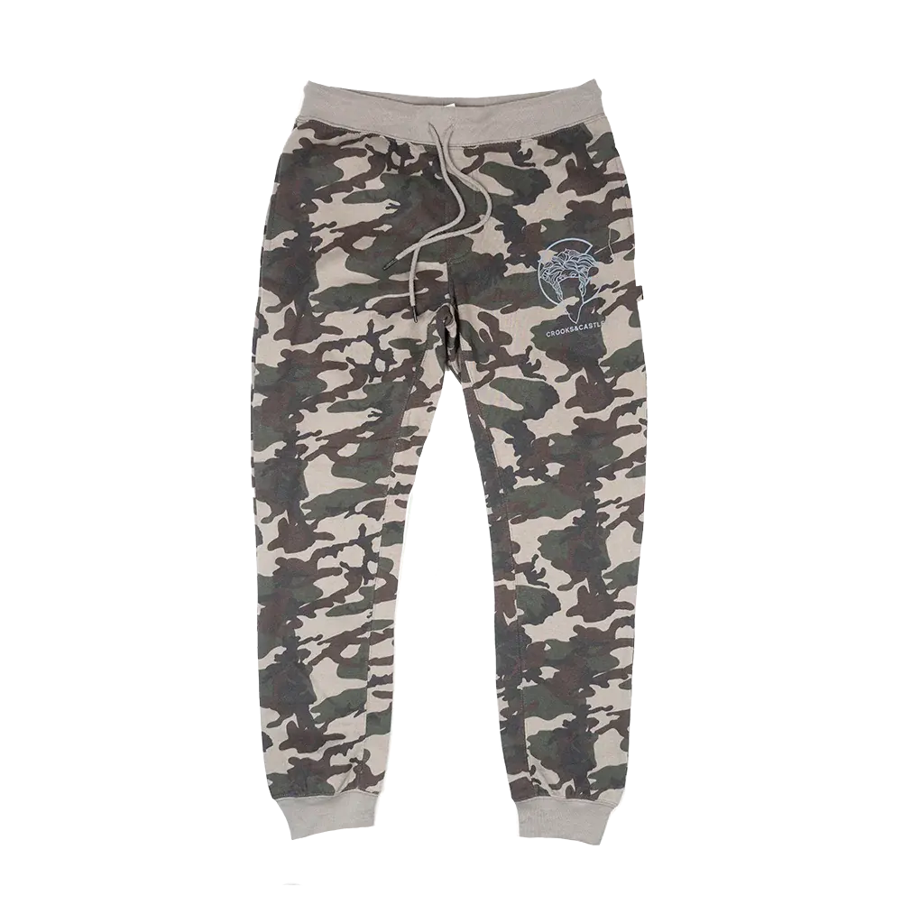 Crooks & Castles Logo Sweatpant Joggers Camo