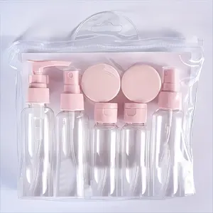 Travel Bottle Set for Bathroom Essentials, Portable Leak-Proof Reusable Cosmetic Sample Containers, Empty Shampoo Conditioner Bottles, Travel Must-Haves, Leakproof Reusable Bottle