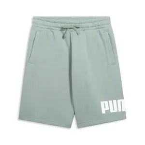 PUMA Mens Essentials Logo 10 Inch Shorts Casual Bottoms Casual Fleece - Green PUMA Mens Essentials Logo 10 Inch Shorts Casual Bottoms Casual Fleece - Green