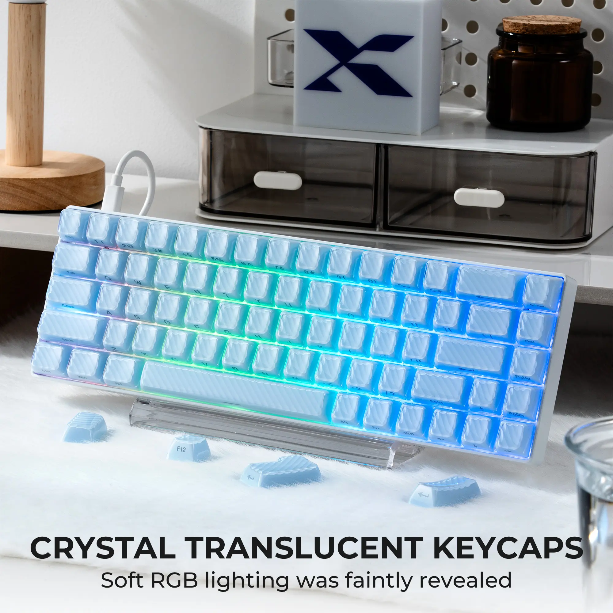 XVX Magic Wave Series White/Pink/Blue OEM Profile Side-Print Ice