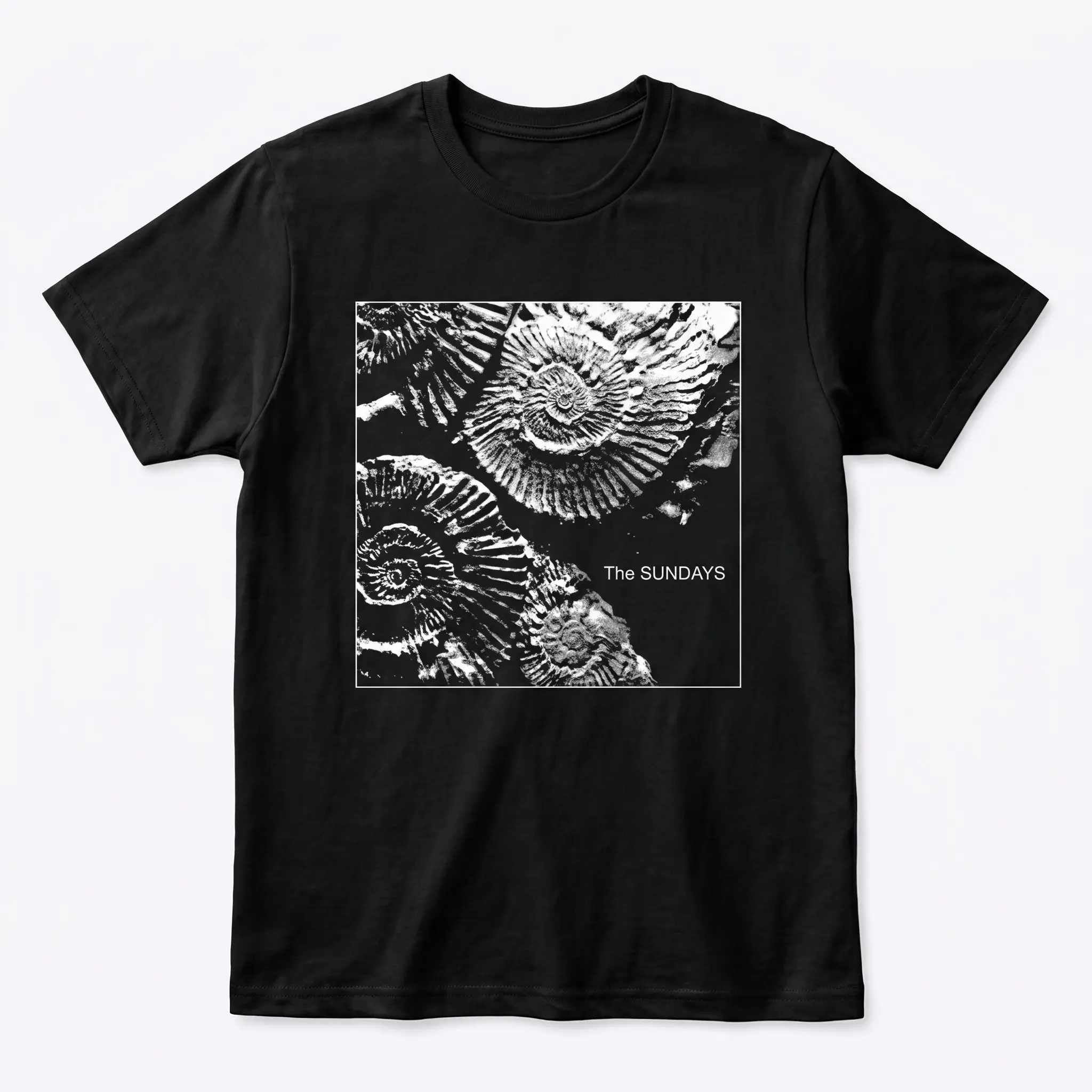 Vintage Indie Rock Graphic Tee Vintage Fossil Print T-Shirt Aesthetic Monochrome Streetwear Short Sleeve Soft Cotton Casual Unisex Top Crewneck Baggy