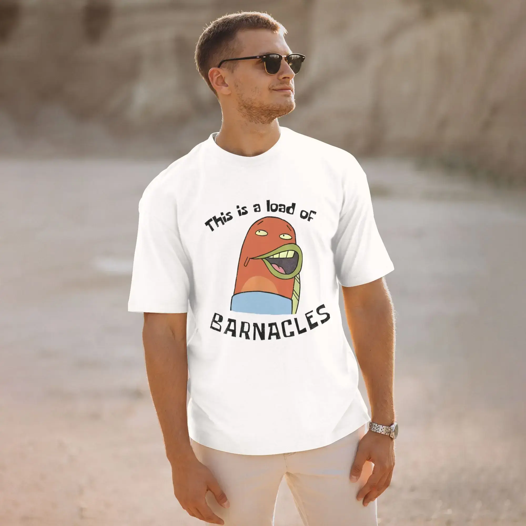 Funny SpongeBob T-Shirt - This Is A Load Of Barnacles,  Funny Graphic Shirt, Silly Tee Unisex Clothes For Men & Womens TWIN FLAME Studio 1