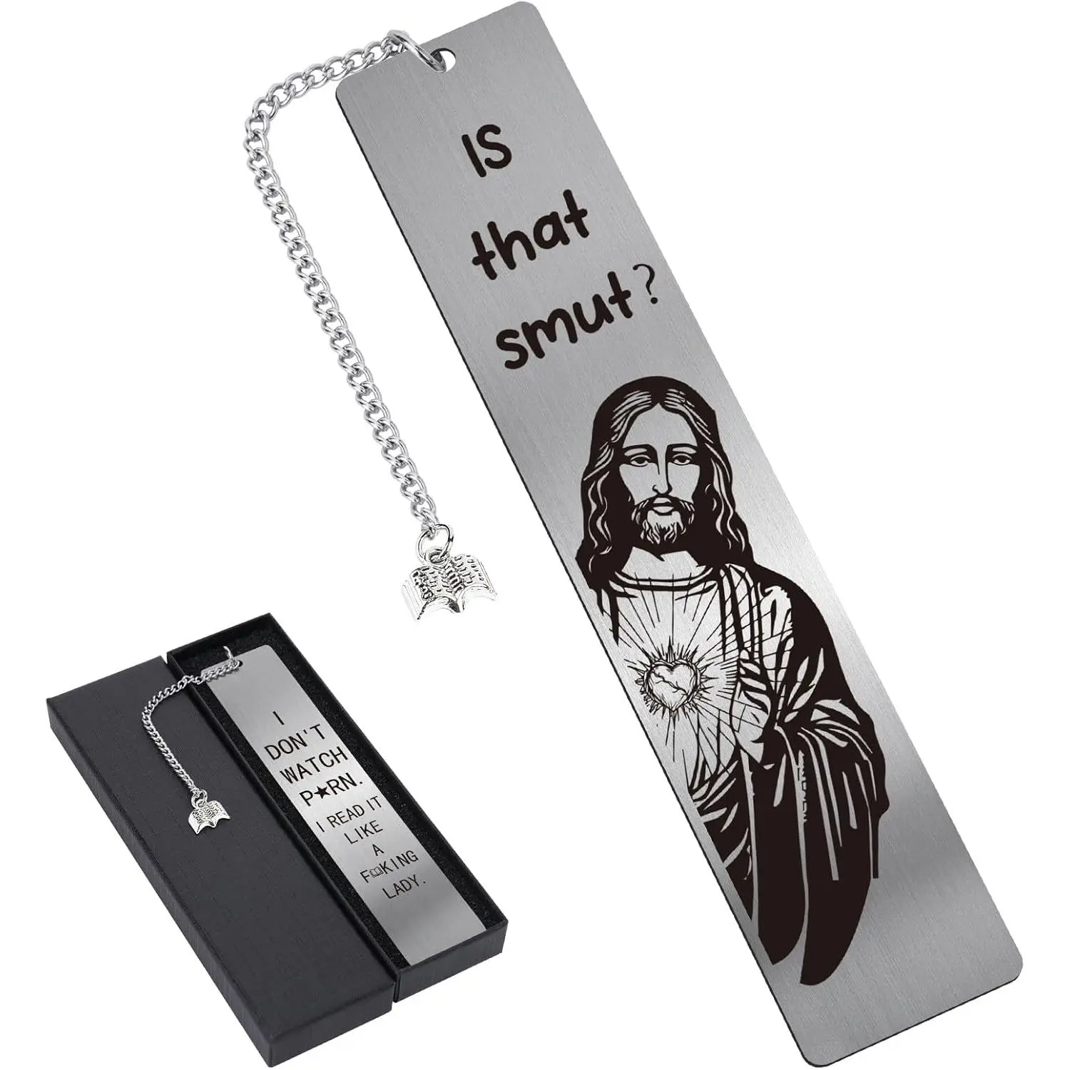 Is That Smut Bookmark - Funny  Bookmark I Dont Watch Porn I Read It Like Lady Spicy Personalized Metal Book Marks Book Pendant Christian Religious Gifts for Adults Men Readers Bookish